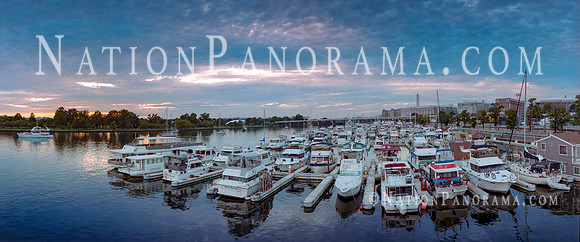 Boats Docked at Washington Marina. DC