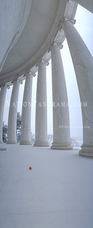 Colums of Jefferson Memorial. DC