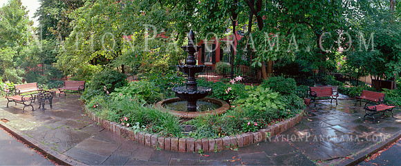 Quite square with fountain at Bolton Hill