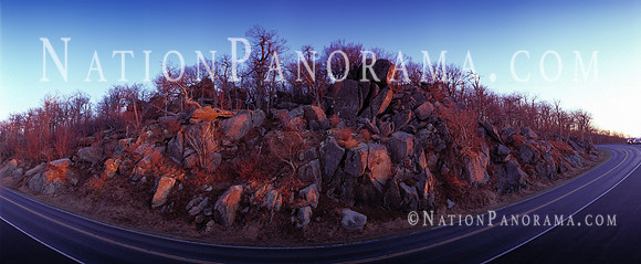 Rock Formation along mountain road
