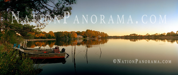 Fishing Boats by lake