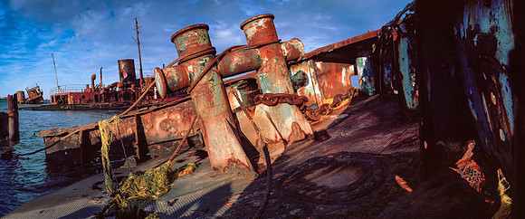 Sunken Tug Boat Wreckage
