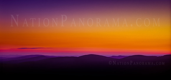 Colorful Sunrise Over Mountains. Shenandoah Valley. VA