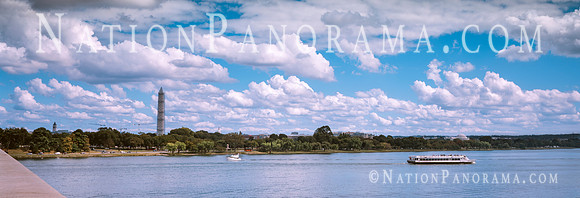 View of Washington with Washington and Jefferson memorial across