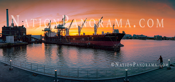 Cargo Ship with cranes docket