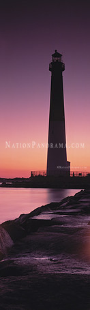 Barnegat Lighthouse at Sunrise.Long Beach. New Jersey