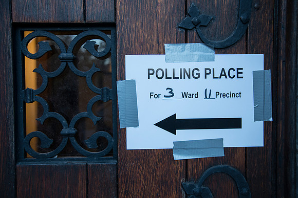 Polling Place. Election Day. 08 Nov 2016, Baltimore MD, USA