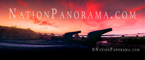 Fort Cannons pointed toward water