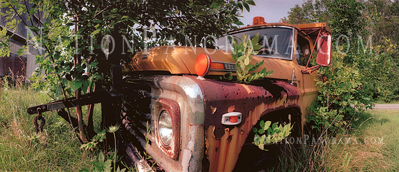 Deteriorated Ford Vintage Pickup Truck